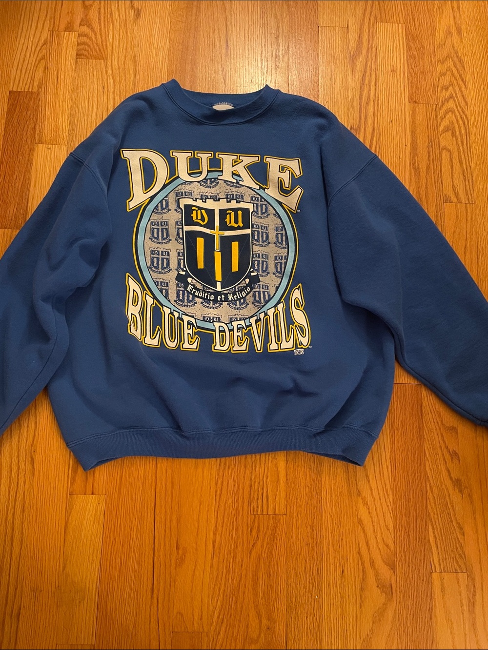 1990s 20/20 Duke Blue Devils Blue Graphic Crewneck Sweatshirt